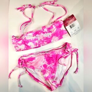 Kani‎ Surf Girls Pink Tie-Dye Bikini Set 381 Size 10